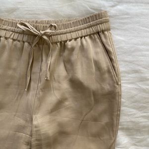 H&M Light Tan Drawstring Joggers | Size: S